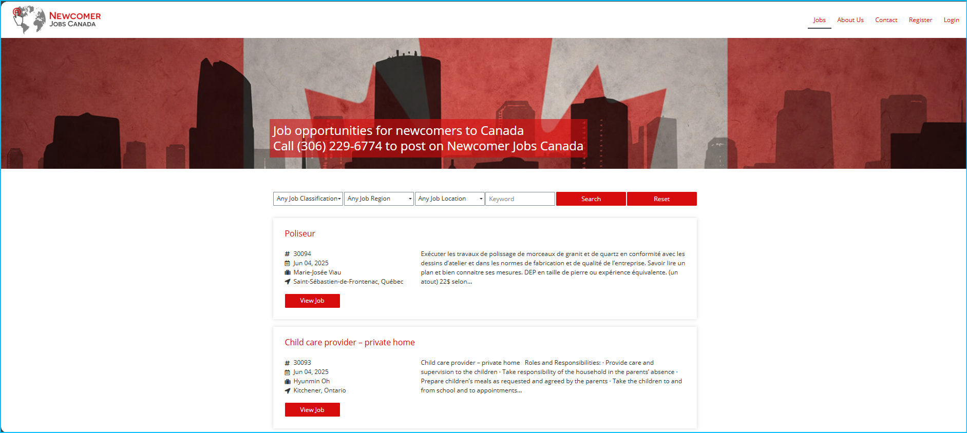 Newcomer Jobs Canada